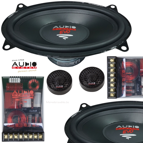 Audio System HX 406 SQ EVO 3 high-end 4x6" 2-Wege Lautsprecher 10x15cm HX-406